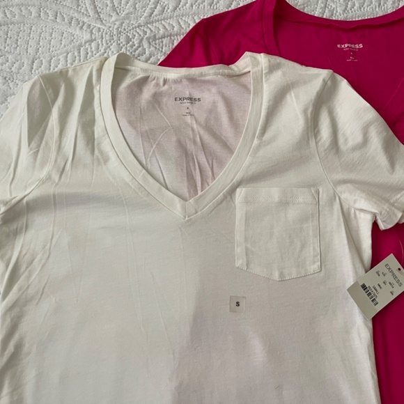 NWT 2 Express sexy basic v-neck tee t-shirts size XS - Picture 5 of 14